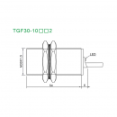 Термостойкий индуктивный датчик Akusense TGF30-10PO2