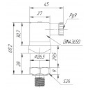 Датчик давления ТЕКО PTK1CM-A-K005-02-N14M-A420-DN