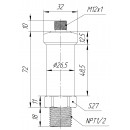 Датчик давления ТЕКО PTK1U-A-0010-02-N12M-V005-M1