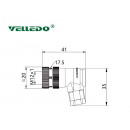 Соединитель клеммный VELLEDQ M12-F08S (розетка)