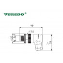 Соединитель клеммный VELLEDQ M12-M08S (вилка)