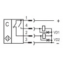 Бесконтактный выключатель CSN EC87P5-43P-20-LZS4