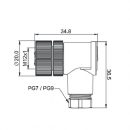 Соединитель CS S255R-05 (PG9)