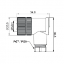 Соединитель CS S255R-3 (PG9)