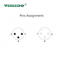 Mонтажный разъем VELLEDQ FL-M12-M03/F03(M16)