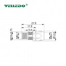 Монтажный разъем VELLEDQ FL-M8-M04/F04(M10)