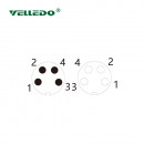 Монтажный разъем VELLEDQ FL-M8-M04/F04(M10)