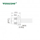 Mонтажный разъем VELLEDQ FLH-M12-F17(PG9)-0.3