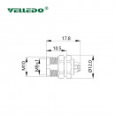 Монтажный разъем VELLEDQ FLH-M8-F04(М10)-НВ