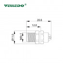Монтажный разъем VELLEDQ FLH-M8-M04(М8)-НВ
