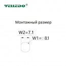 Монтажный разъем VELLEDQ FLQ-M8-F03(М8)-НВ