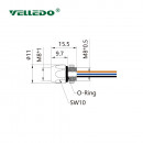 Монтажный разъем VELLEDQ FLQ-M8-F04(М8)-0.3