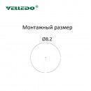 Монтажный разъем VELLEDQ FLQ-M8-M04(М8)-0.3
