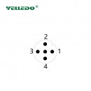 Mонтажный разъем VELLEDQ FLQ-M12-M05(PG9)-HB