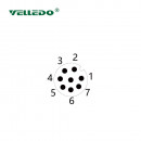 Mонтажный разъем VELLEDQ FLQ-M12-M08(M12)-0.3