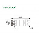 Соединитель клеммный VELLEDQ M8-F03T (розетка)