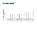 Распределительная коробка VELLEDQ M12-A3-12K4-10.0TL/GY