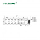 Распределительная коробка VELLEDQ M12-A3-12K4-DZP