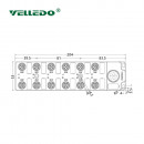 Распределительная коробка VELLEDQ M12-A3-12K4P-M23