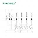 Распределительная коробка VELLEDQ M12-A3-4K4-M12