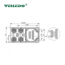 Распределительная коробка VELLEDQ M12-A3-4K5P-DZP
