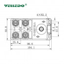 Распределительная коробка VELLEDQ M12-A3-4K5P-M12