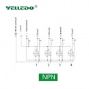 Распределительная коробка VELLEDQ M12-A3-4K4N-DZP