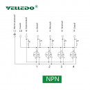 Распределительная коробка VELLEDQ M12-A3-4K4N-M12