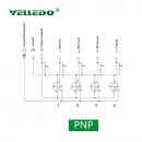 Распределительная коробка VELLEDQ M12-A3-4K4P-M12
