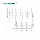 Распределительная коробка VELLEDQ M12-A3-4K5-M12