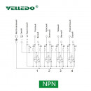 Распределительная коробка VELLEDQ M12-A3-4K5N-DZP