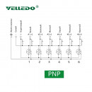 Распределительная коробка VELLEDQ M12-A3-6K4P-DZP