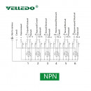 Распределительная коробка VELLEDQ M12-A3-6K5N-DZP