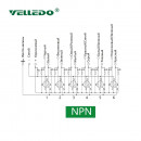 Распределительная коробка VELLEDQ M12-A3-6K5N-10.0TL/GY