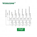 Распределительная коробка VELLEDQ M12-A3-6K5P-3.0PVC/GY