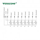 Распределительная коробка VELLEDQ M12-A3-8K4-M23