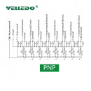 Распределительная коробка VELLEDQ M12-A3-8K5P-3.0PVC/GY