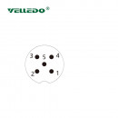 Распределительная коробка VELLEDQ M12-A3-4K5P-3.0PUR/GY