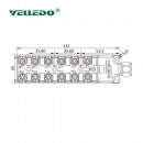 Распределительная коробка VELLEDQ M8-A3-12K3-3.0PVC/GY