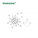 Распределительная коробка VELLEDQ M8-A3-12K3P-M12