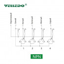 Распределительная коробка VELLEDQ M8-A3-4K3N-3.0TL/GY