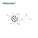 Распределительная коробка VELLEDQ M8-A3-8K3-M12