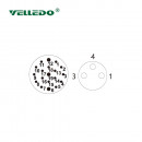 Распределительная коробка VELLEDQ M8-A3-8K3N-M23