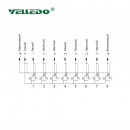 Распределительная коробка VELLEDQ M8-A3-8K3-M23