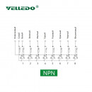 Распределительная коробка VELLEDQ M8-A3-8K3N-10.0PUR/GY